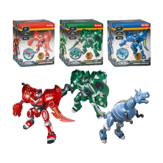 Laden Sie das Bild in Galerie -Viewer, Toi-toys roboforces montage robot dino