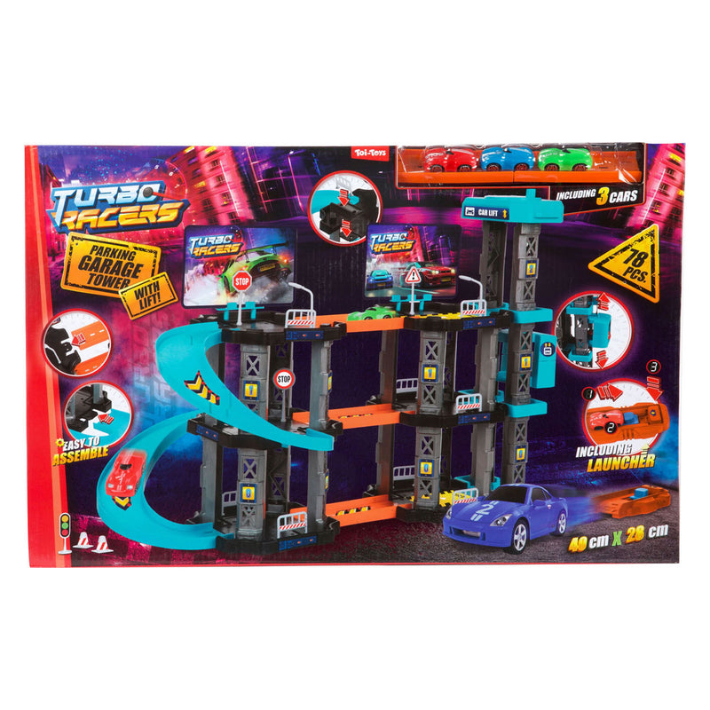 Chargez l'image dans la visionneuse de la galerie, Turbo racers parkeergarage met lift