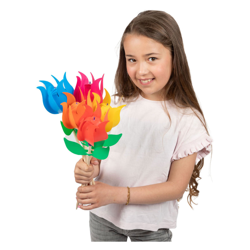 Afbeelding laden in galerijviewer, Toi-toys play out windmolen tulp 5 assorti
