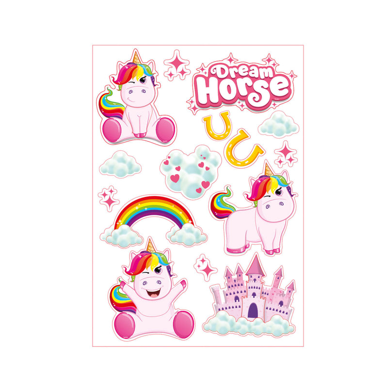 Load image into Gallery viewer, Toi-toys muurdeco stickers eenhoorn