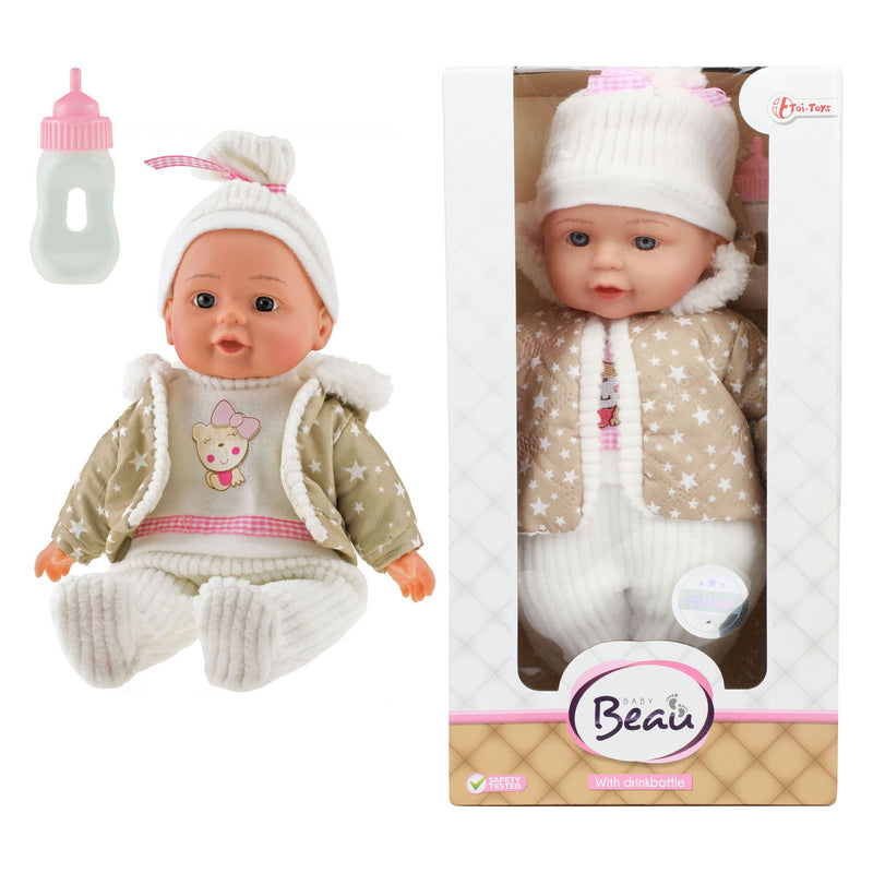Chargez l'image dans la visionneuse de la galerie, Toi-toys lovely baby babypop winterkleren en flesje