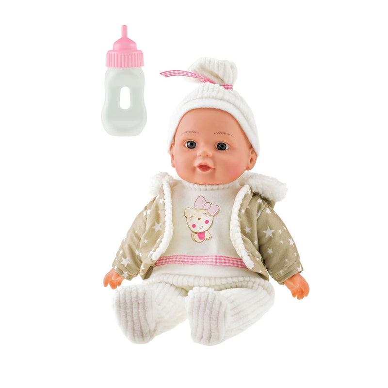 Load image into Gallery viewer, Toi-toys lovely baby babypop winterkleren en flesje