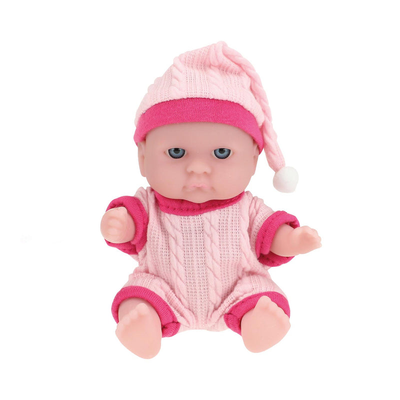 Afbeelding laden in galerijviewer, Toi-toys babypop met kledingset 14 cm lichtroze