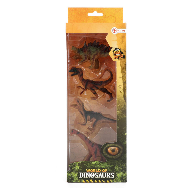 Load image into Gallery viewer, World of dinosaurs dinosaurussen, 4st.