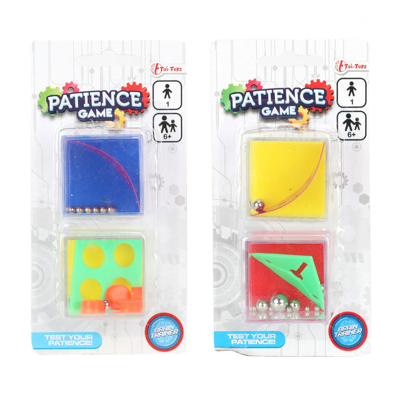 Afbeelding laden in galerijviewer, Toi-toys geduldspel fidget kubus, 2st.