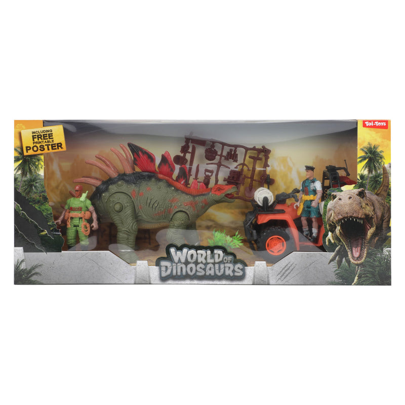Load image into Gallery viewer, World of Dinosaurs Speelset Quad met Dino