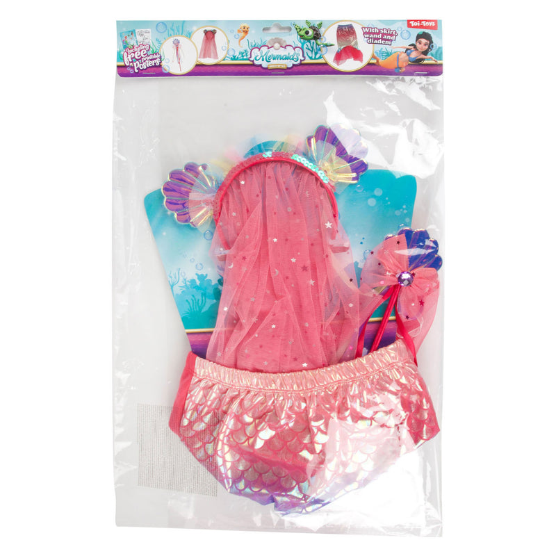 Afbeelding laden in galerijviewer, Toi-toys verkleedset zeemeermin met diadeem en toverstok