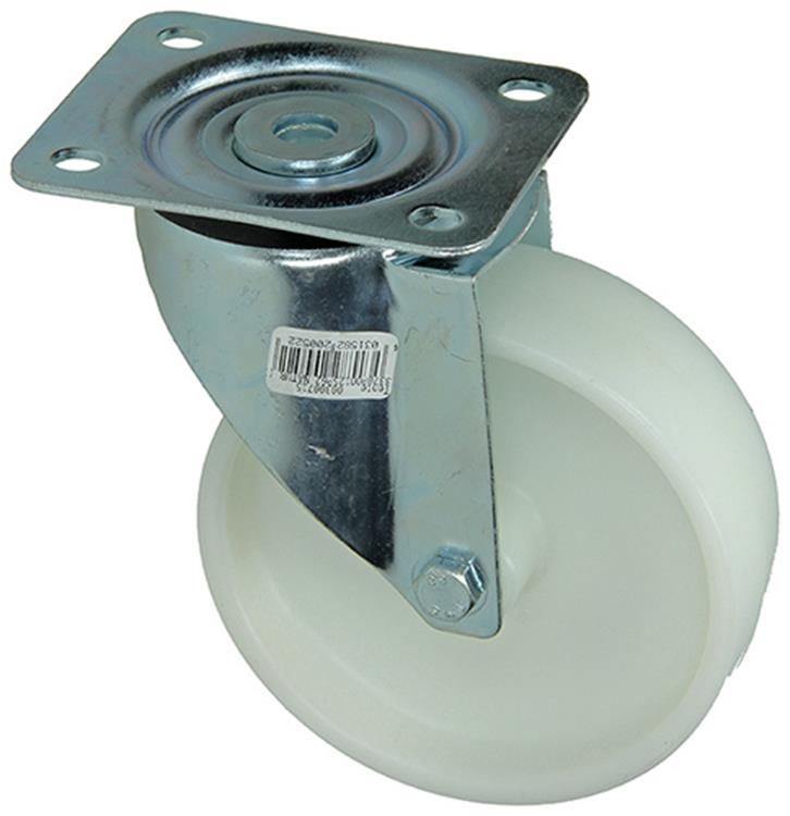 Laden Sie das Bild in Galerie -Viewer, Mack by tente 1015039 - nylon zwenkwiel glijlager plaat 125mm | 4 stuks