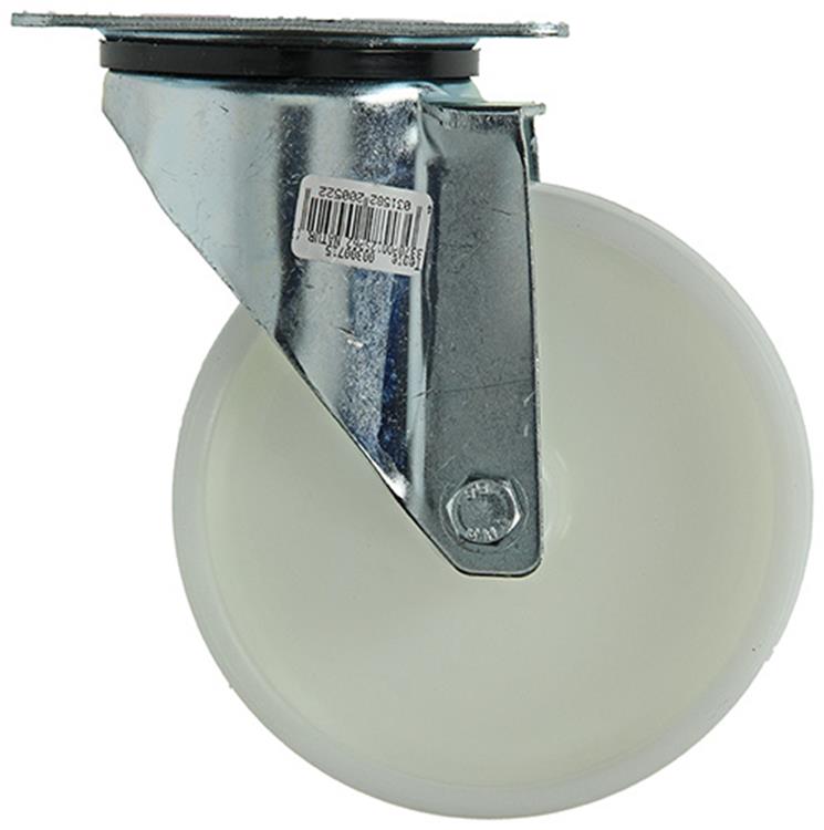 Afbeelding laden in galerijviewer, Mack by tente 1015039 - nylon zwenkwiel glijlager plaat 125mm | 4 stuks