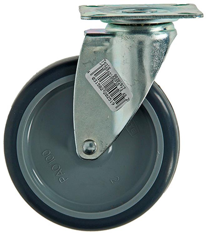Afbeelding laden in galerijviewer, Mack by tente 1003695 - rubber rol 2 kogell.met plaat ø100mm | 8 stuks
