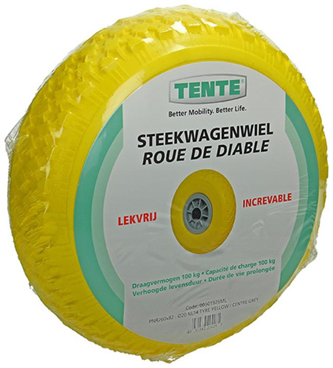 Afbeelding laden in galerijviewer, Mack by tente 1006185 - steekwagenwiel lekvrij pp velgø260mm | 3 stuks