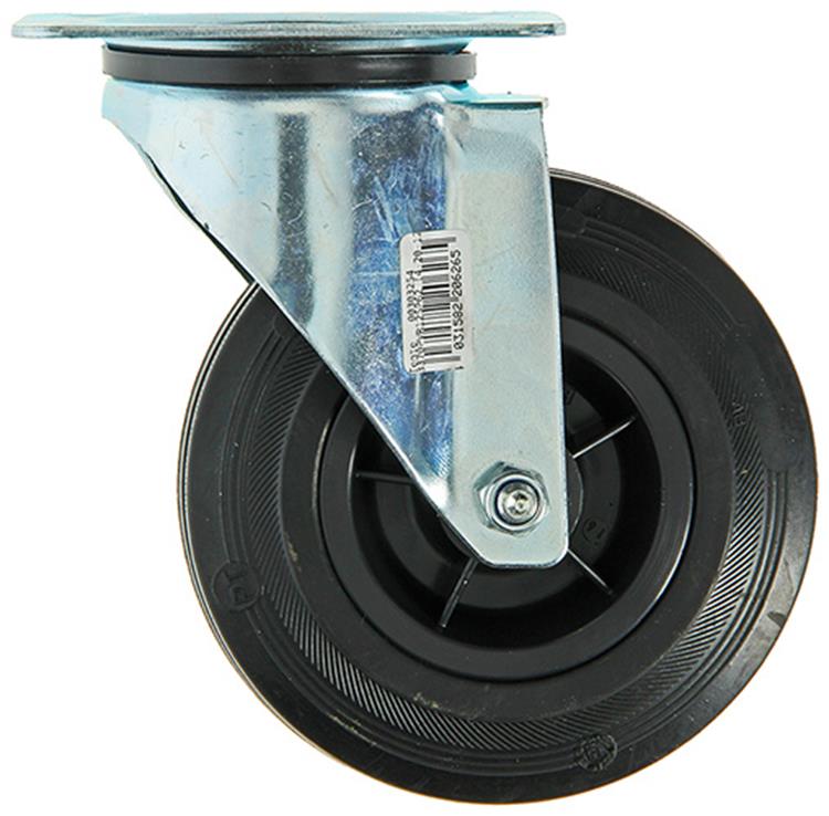 Cargue la imagen en el visor de la galería, Mack by tente 1049125 - zwenkwiel bevestigingsplaat rubber met nylon velg 125mm | 8 stuks