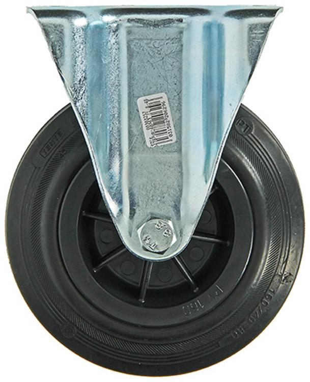 Afbeelding laden in galerijviewer, Mack by tente 1049129 - vast wiel bevestigingsplaat rubber met nylon velg 160mm | 4 stuks