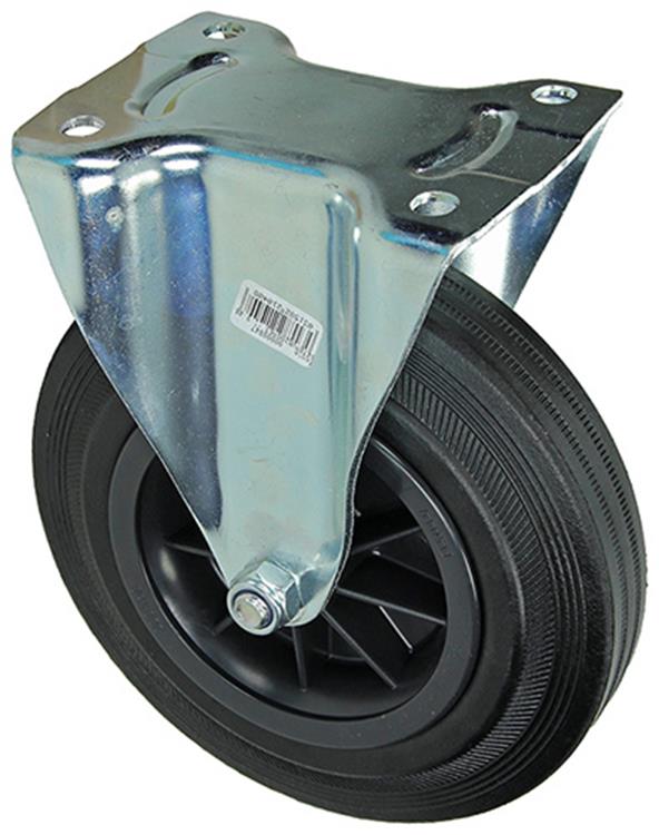 Afbeelding laden in galerijviewer, Mack by tente 1049131 - vast wiel bevestigingsplaat rubber met nylon velg 200mm | 4 stuks