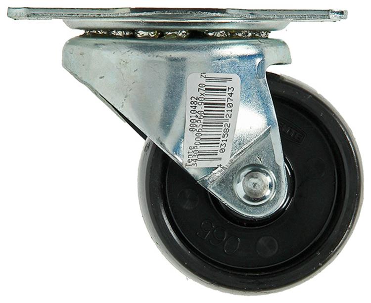 Afbeelding laden in galerijviewer, Mack by tente 1013185 - nylon zwenkwiel glijlager plaat 65mm | 4 stuks