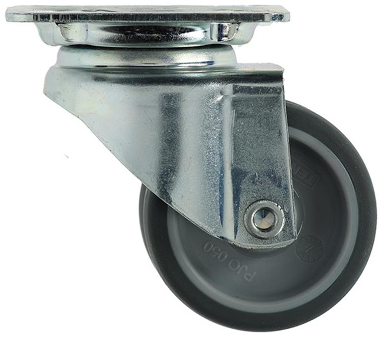 Afbeelding laden in galerijviewer, Mack by tente 1014734 - dubbel zwenkwiel 50mm op plaat | 8 stuks