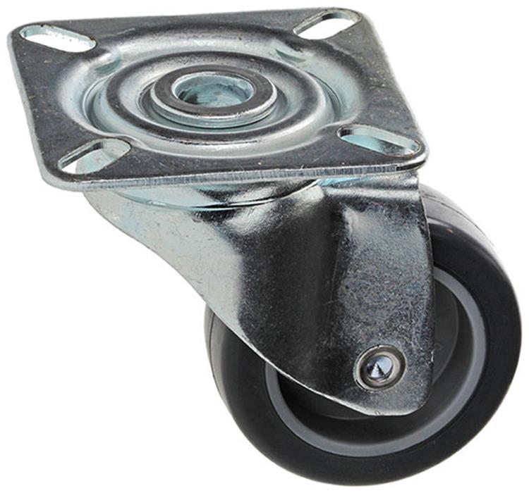 Afbeelding laden in galerijviewer, Mack by tente 1015240 - rubber rol 2 kogellagers met plaat 50mm | 18 stuks