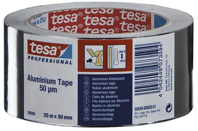 Afbeelding laden in galerijviewer, Tesa professional - aluminium repartape - 25m x 50mm - snel verwijderbaar