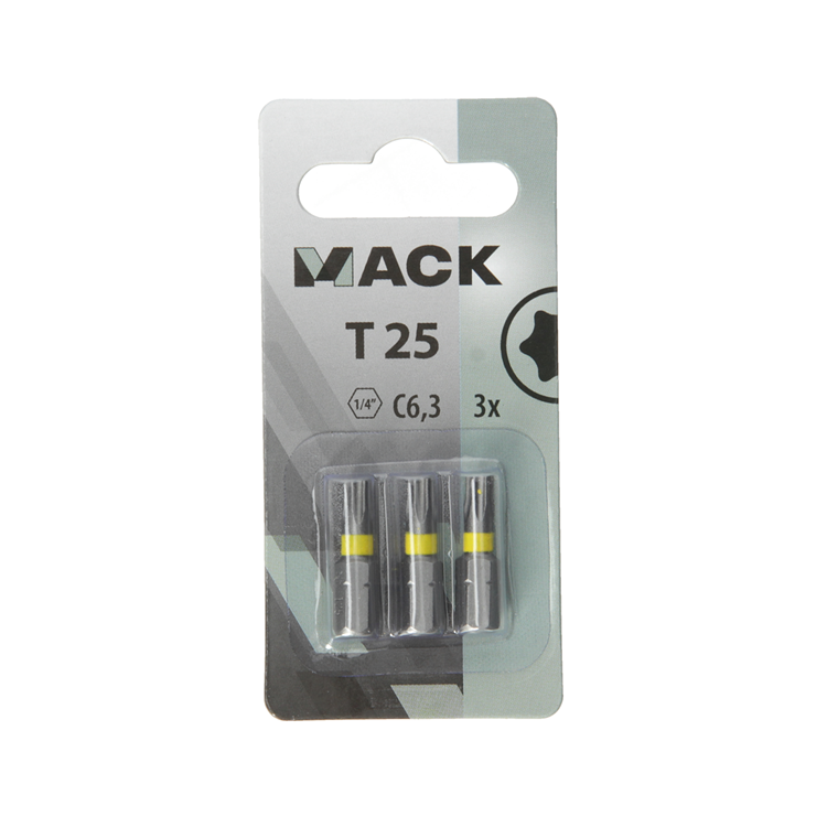 Afbeelding laden in galerijviewer, Mack 1018304 - schroefbit t25 l25mm 3st | 5 stuks