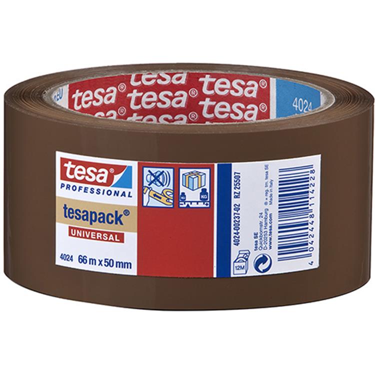 Laden Sie das Bild in Galerie -Viewer, Tesa professional tesa universal 04024-00237-04 pakband tesapack 4024 bruin (l x b) 66 m x 50 mm 1 stuk(s)