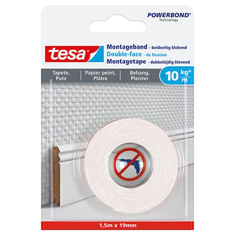 Afbeelding laden in galerijviewer, Tesa 1051181 - powerbond® montagetape gevoelige oppervlakken 1,5m:19 | 10 stuks