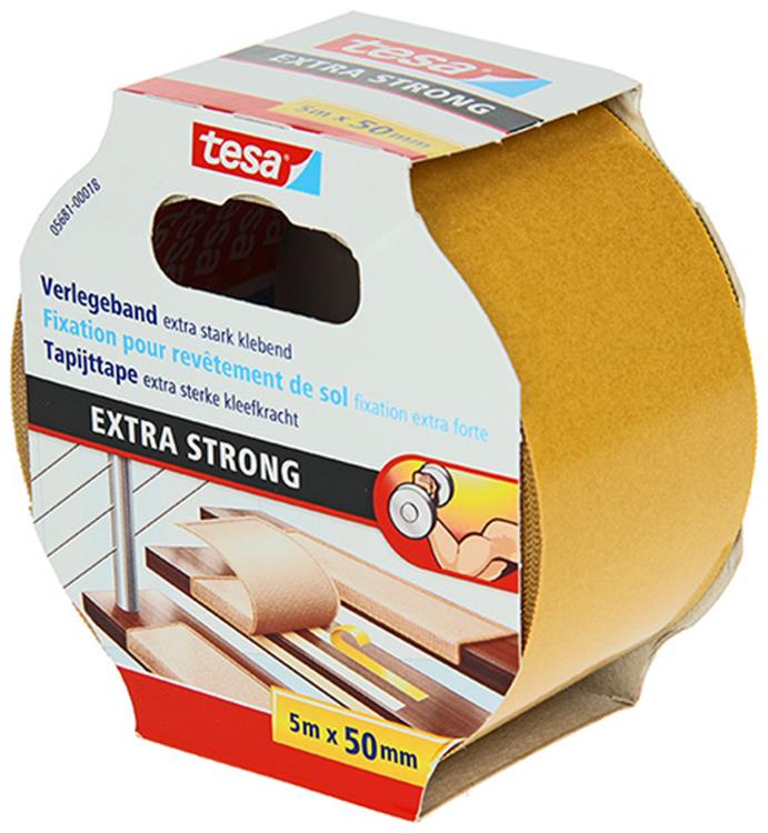 Afbeelding laden in galerijviewer, Tesa 1054487 - tapijttape extra strong 5m x 50mm | 6 stuks