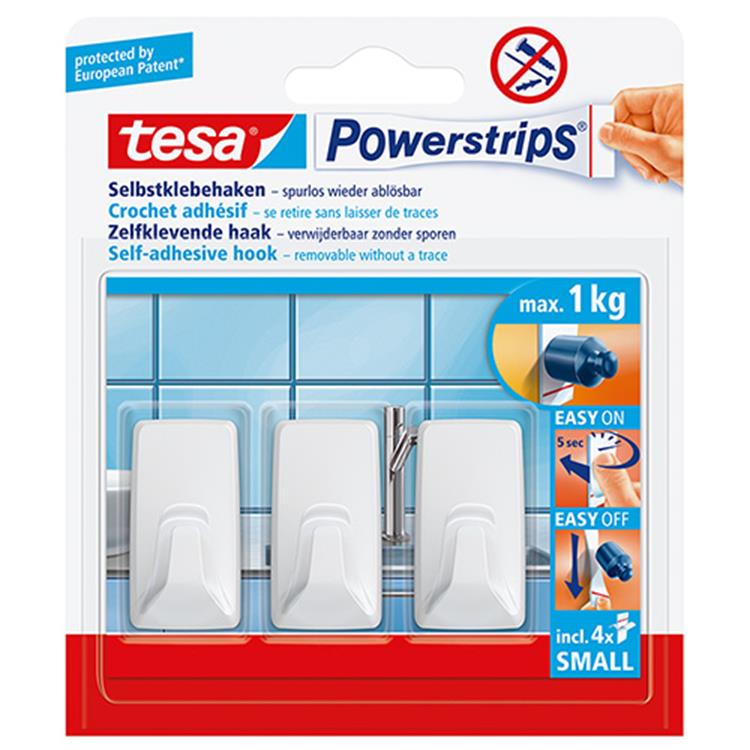 Afbeelding laden in galerijviewer, Tesa 1059019 - powerstrips small rechthoekig wit | 6 stuks