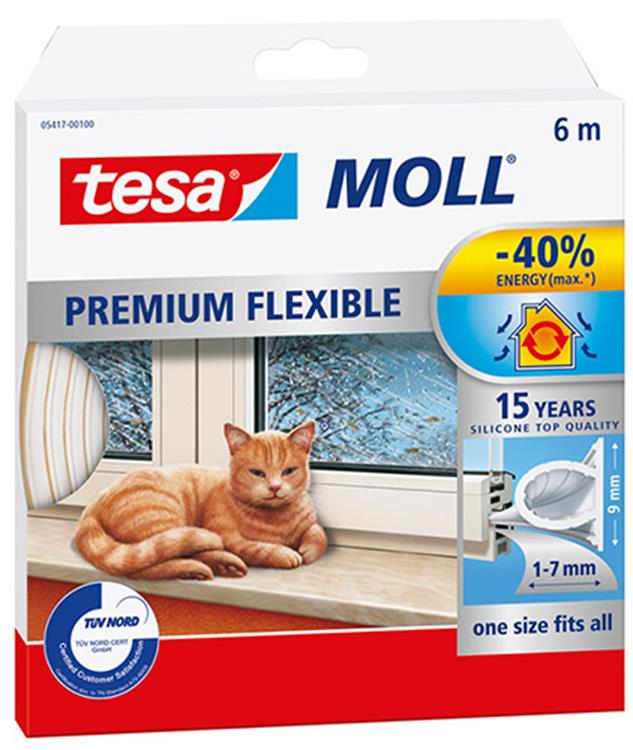 Afbeelding laden in galerijviewer, Tesa moll superflex silicone - transparant - 9 mm x 6 m