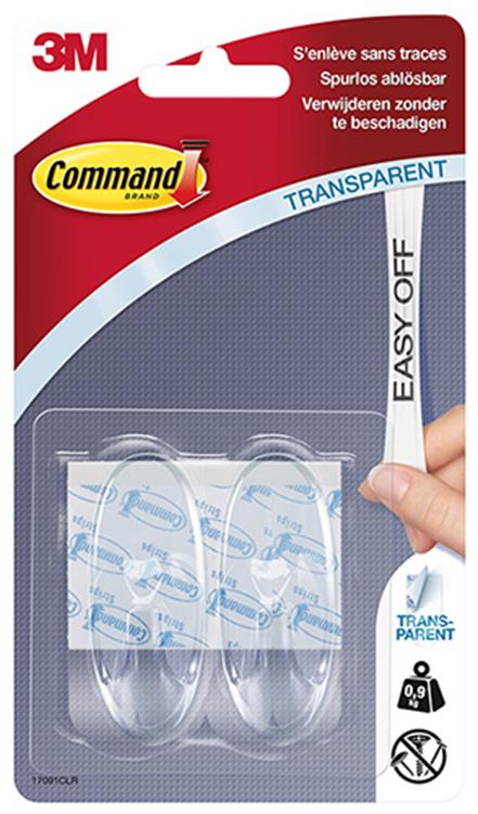Afbeelding laden in galerijviewer, 3m 1009235 - command kl haakjes transp | 12 stuks