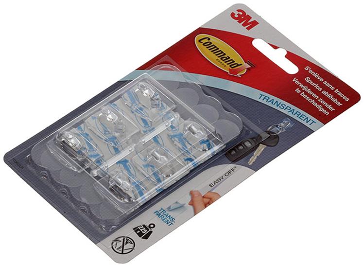 Afbeelding laden in galerijviewer, 3m 1009235 - command kl haakjes transp | 12 stuks