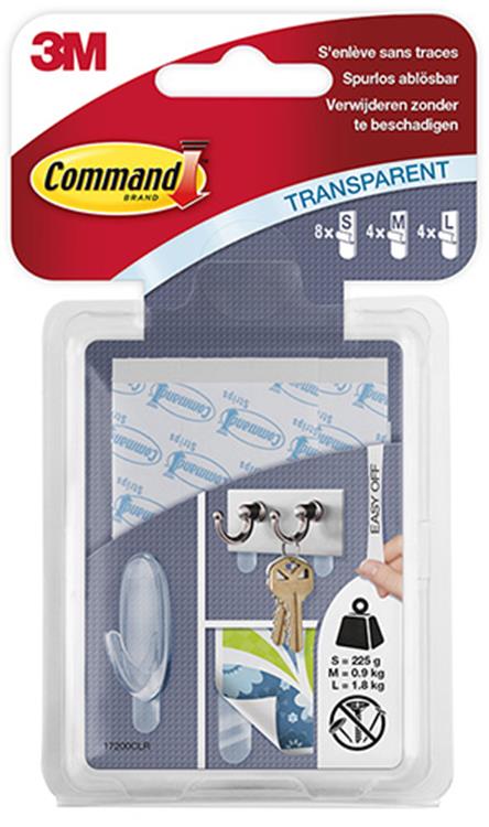 Afbeelding laden in galerijviewer, 3m 1009242 - command strips 8xs 4xm 4xl | 16 stuks