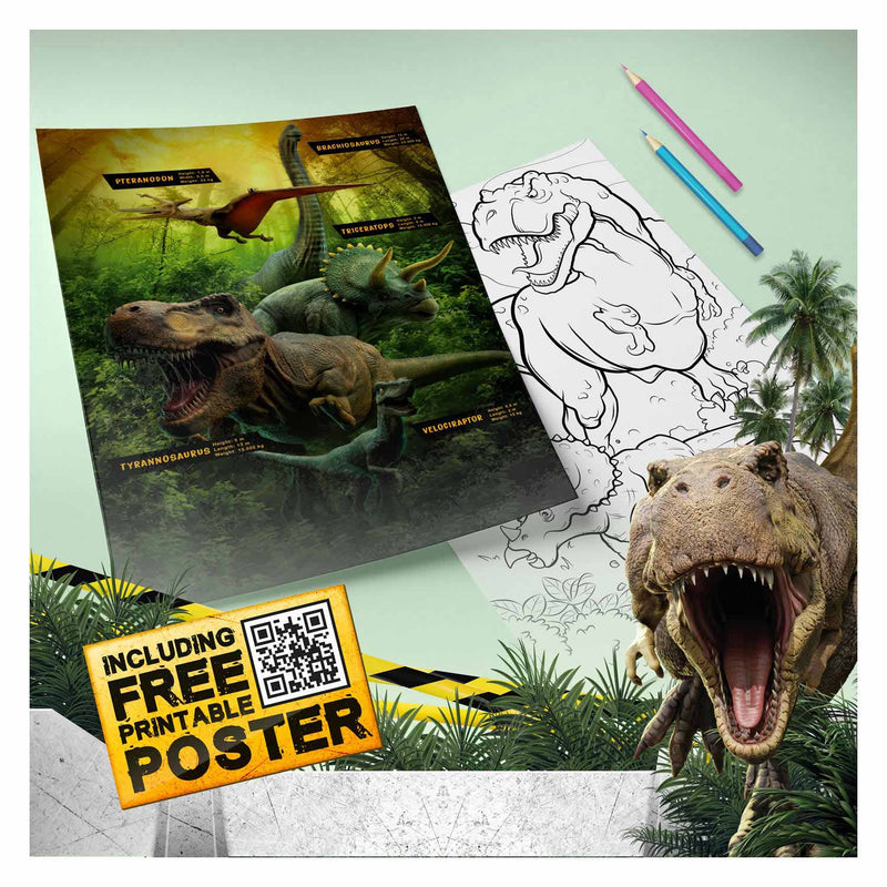 Load image into Gallery viewer, World of dinosaurs 3d puzzel dino glow in the dark