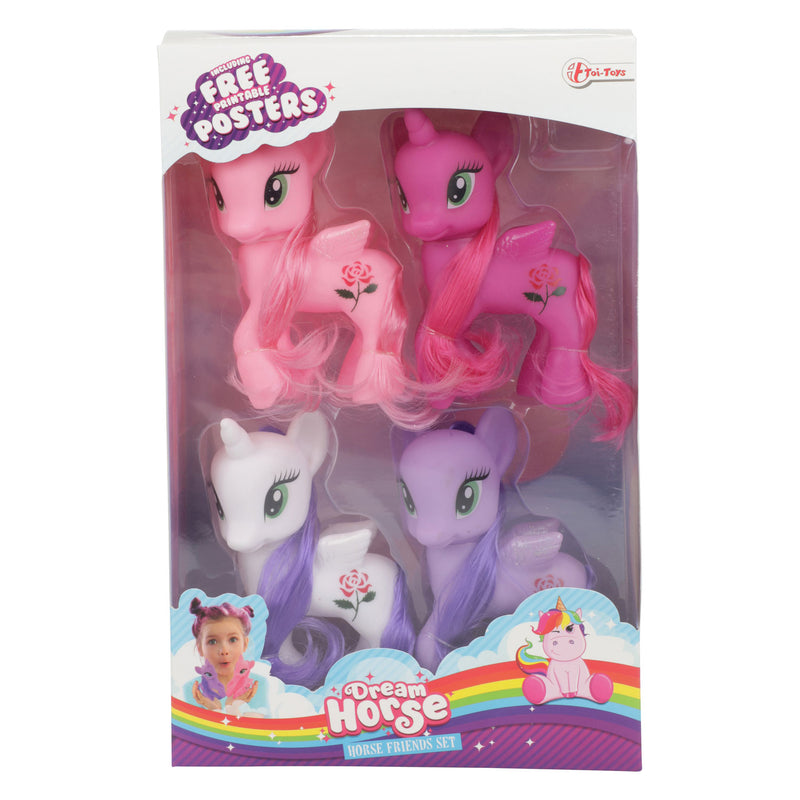 Load image into Gallery viewer, Dream Horse Fantasiepaarden Unicorn, 4st.