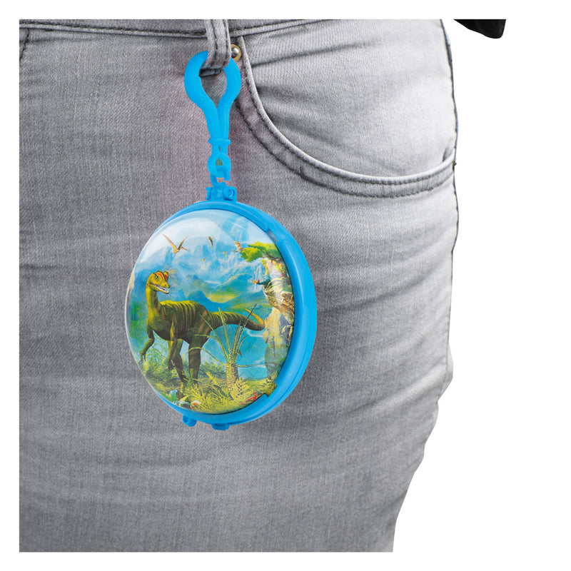 Load image into Gallery viewer, World of dinosaurs sleutelhanger met mini dino's