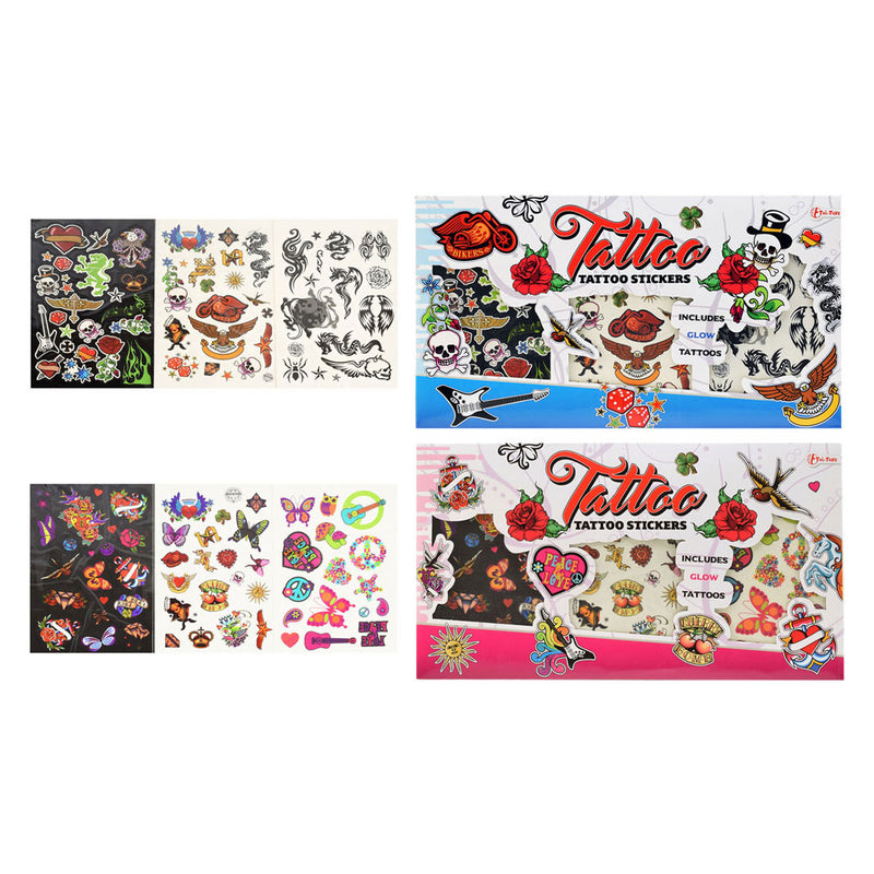 Load image into Gallery viewer, Toi-Toys Tattoostickers met Glow in the Dark
