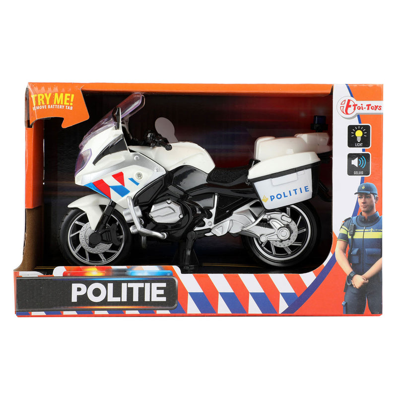 Afbeelding laden in galerijviewer, Toi-toys politiemotor nederlands met licht en geluid