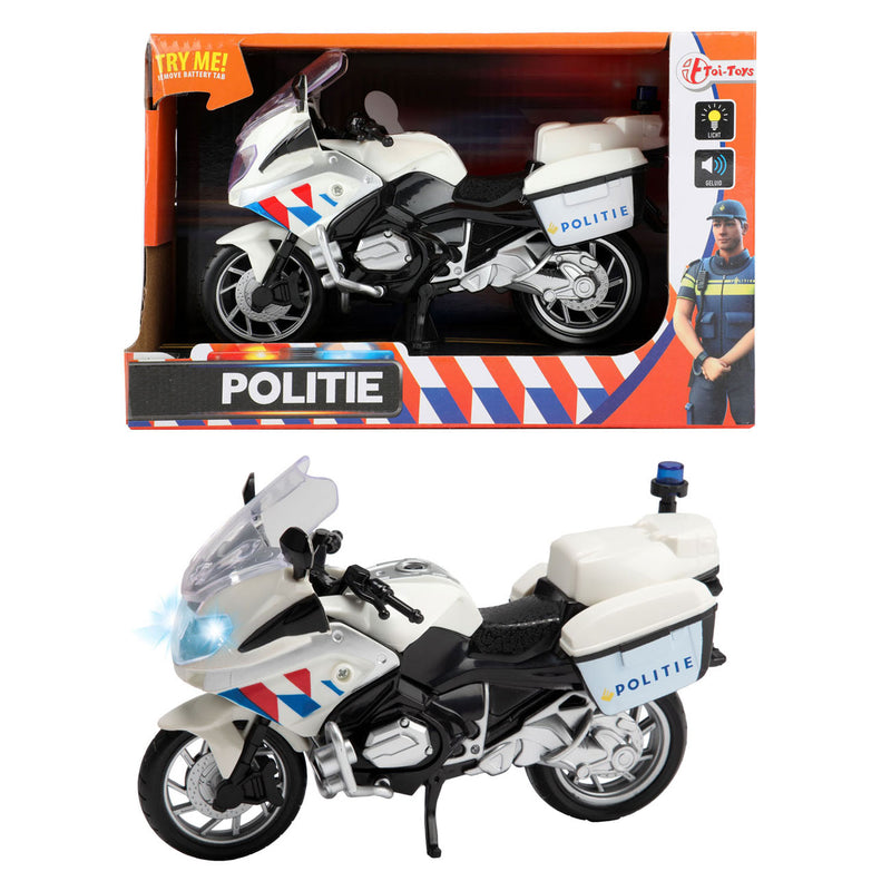 Afbeelding laden in galerijviewer, Toi-toys politiemotor nederlands met licht en geluid