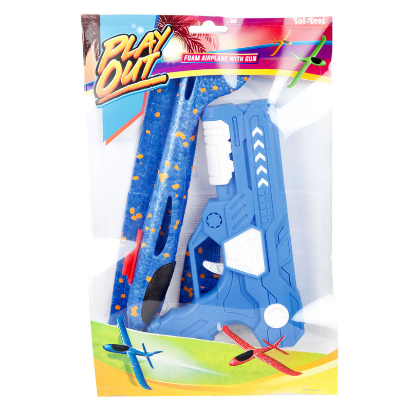 Load image into Gallery viewer, Toi-toys air foam vliegtuig met afschietpistool, 24cm