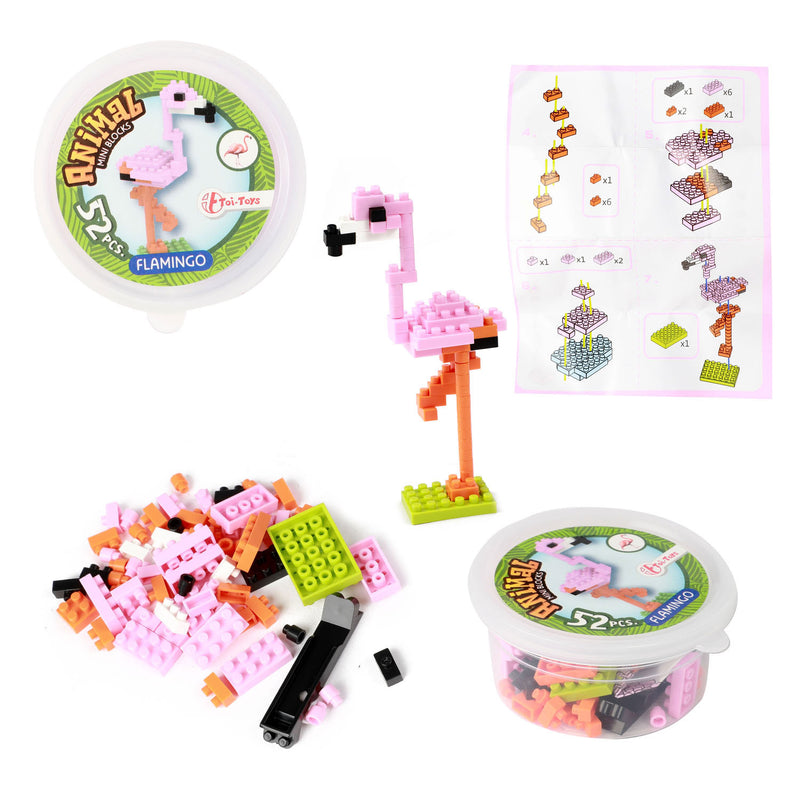 Load image into Gallery viewer, Toi-toys blocks bouwenstenen mini dier in potje