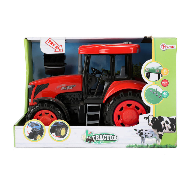 Load image into Gallery viewer, Toi-toys tractor groot met licht en geluid rood