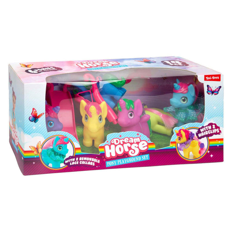 Load image into Gallery viewer, Dream horse eenhoorns met speeltuin, 12dlg.