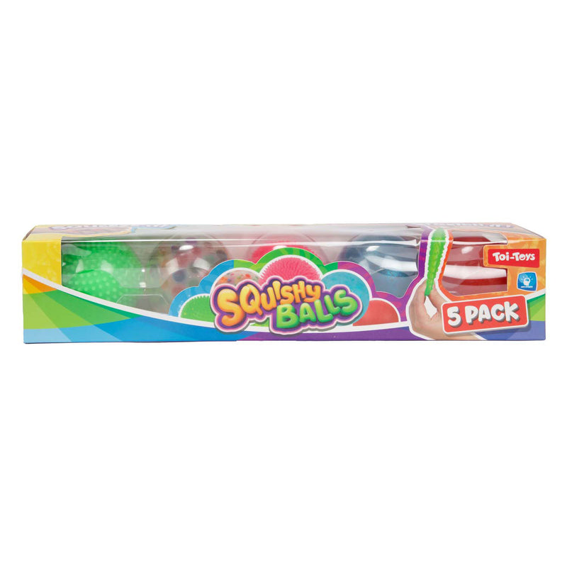 Cargue la imagen en el visor de la galería, Toi-toys fun squishy anti-stress bal, 5st.