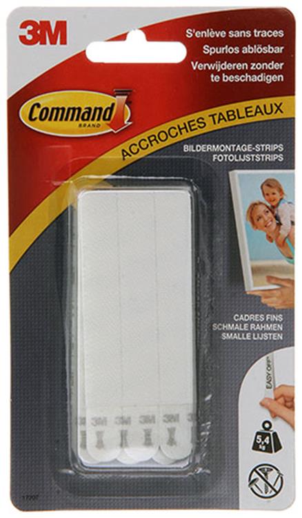 Cargue la imagen en el visor de la galería, 3m 1006181 - vastklikstrips smalle lijst | 10 stuks