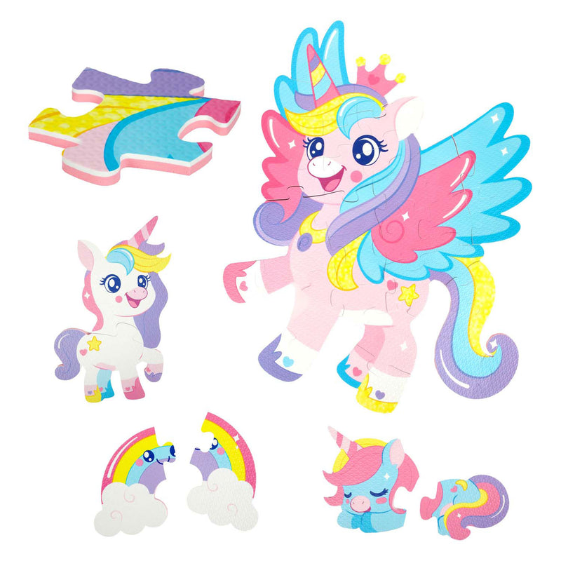 Load image into Gallery viewer, Toi-toys little stars foam vloerpuzzel eenhoorn, 36st.