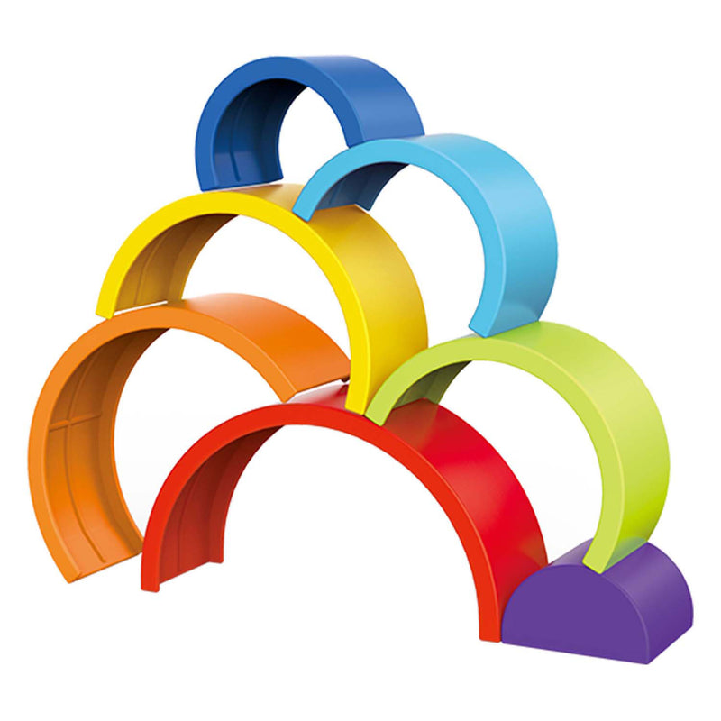 Afbeelding laden in galerijviewer, Toi-toys little stars baby stapeltoren regenboog, 7dlg.
