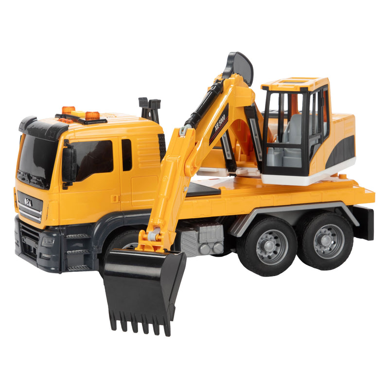 Laden Sie das Bild in Galerie -Viewer, Toi-toys vehicool graafmachine met licht en geluid - 25cm