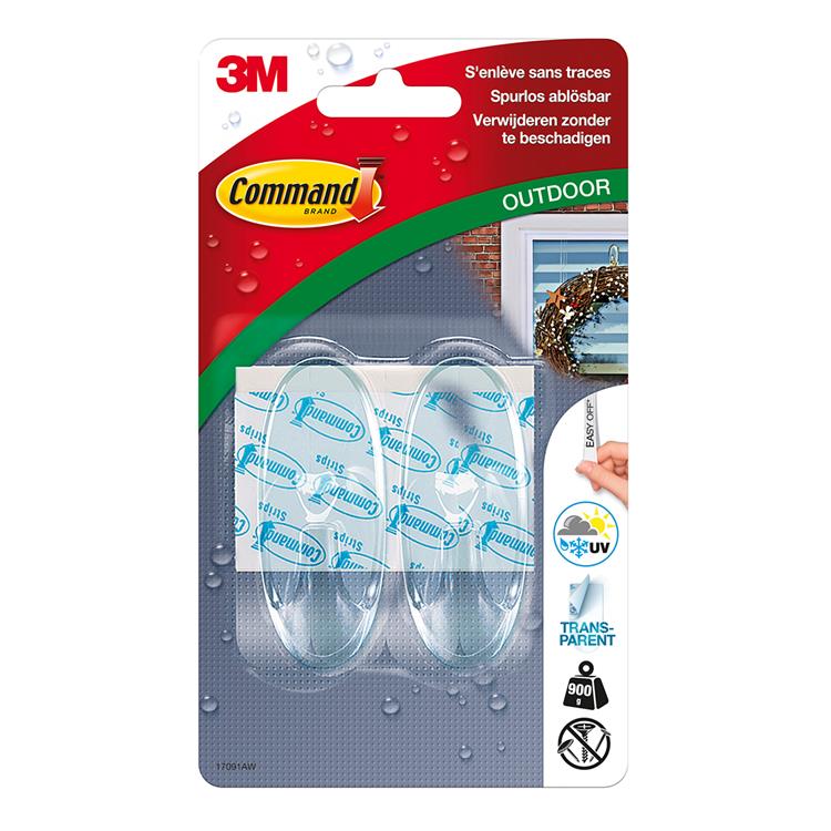 Afbeelding laden in galerijviewer, 3m 1059852 - cmd haken outdoor, transp, 2hk | 9 stuks
