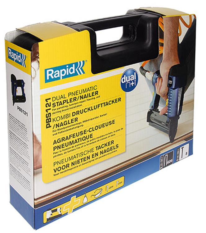 Afbeelding laden in galerijviewer, Rapid 1006102 - airtac pbs121 pneuma- tische tacker in koffer + acc. | 1 stuks
