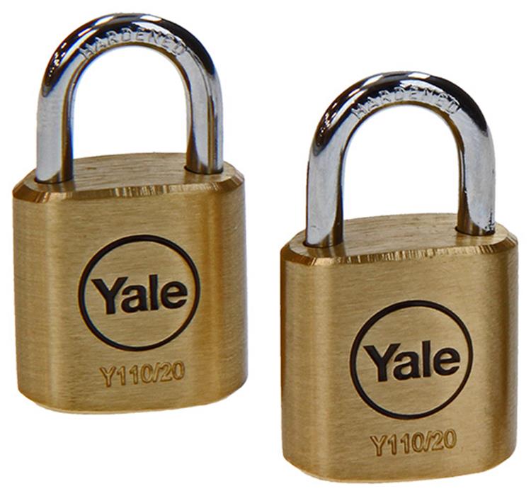 Afbeelding laden in galerijviewer, Yale 1059363 - hangslot 20 mm 2 gelijksl | 6 stuks