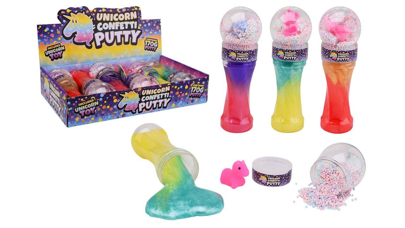 Load image into Gallery viewer, Johntoy putty met unicorn en foam balletjes